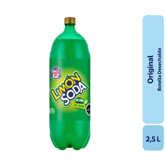 Bebida Limón Botella 2.5 L Limón Soda
