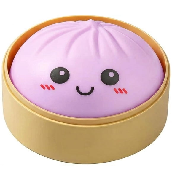 Juguete antiestrés de dumplings squishy NFOVSMO, morado