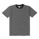 thumbnail image 1 of Camiseta de rayas blancas y negras para hombre, informal, de algodón, sencilla, versátil y fina., 1 of 6