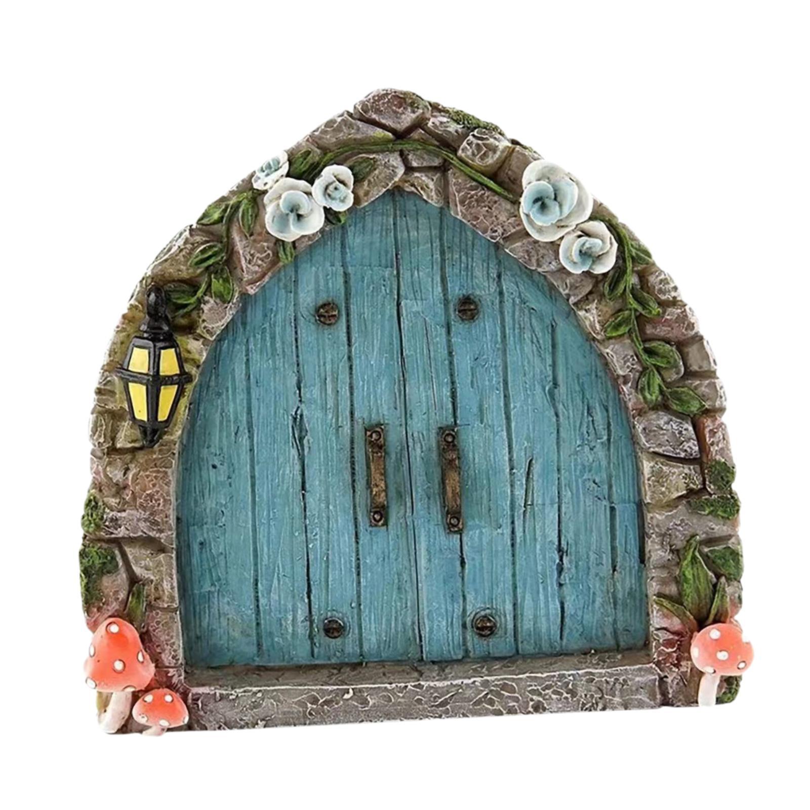 Ioensy - Mini Puerta De Jardín De Hadas 2D, Decoración Exterior Para Patios Y Restaurantes