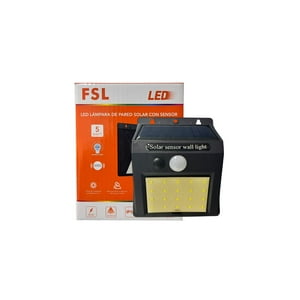 Foco Solar De Pared Con Sensor 5W/6500K Exterior Fsl