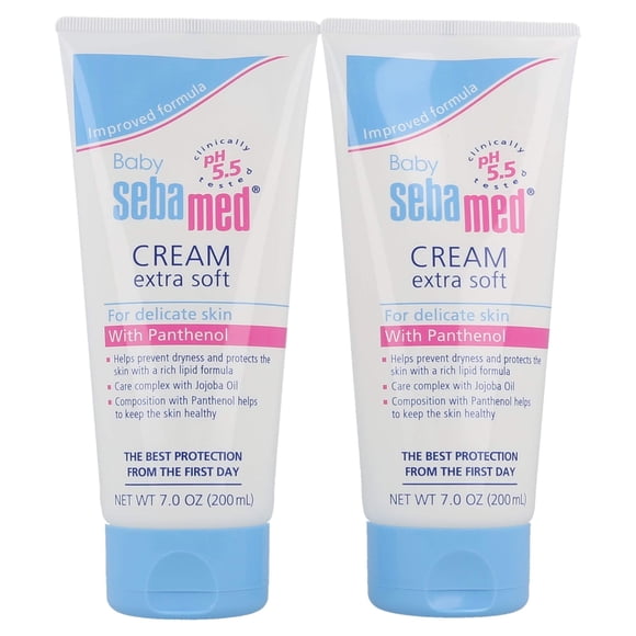 Crema para bebé Sebamed Extra Soft 200 ml, paquete de 2