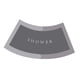 thumbnail image 4 of Alfombra De Baño Curvada, Alfombra Para Suelo De Bañera, Alfombra Antideslizante Para Inodoro, Alfombra De Ducha Con Ventilador, Gris, 4 of 5