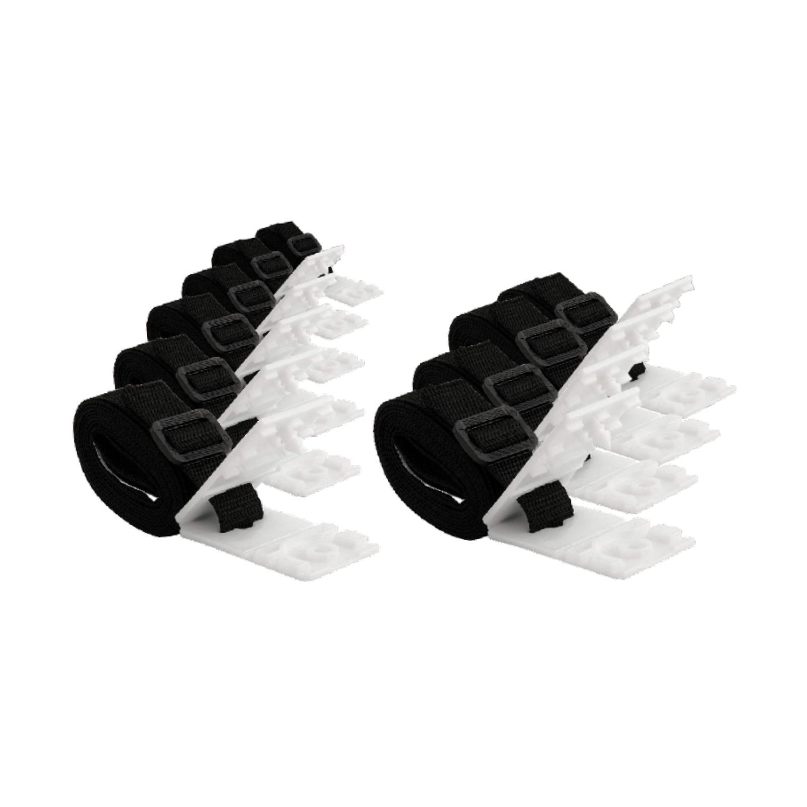 Magideal - Kit De Fijación Para Enrollador De Cubierta Solar De Piscina, Accesorios, Instalación Fácil Y Segura, Universal Para Piscinas Enterradas, Correas Para 10 Piezas