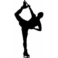 Rienda Libre Graphics - Decomural Mens Figure Skater Ice Skating Ws-17263