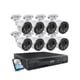 thumbnail image 1 of Sistema de cámaras de seguridad ZOSI de 5 MP y 8 canales con disco duro de 2 TB y 8 cámaras, 1 of 9