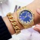 thumbnail image 5 of Reloj HUNRUY Hip Hop Iced-Out Bling Diamond Luxury para hombre, 5 of 8
