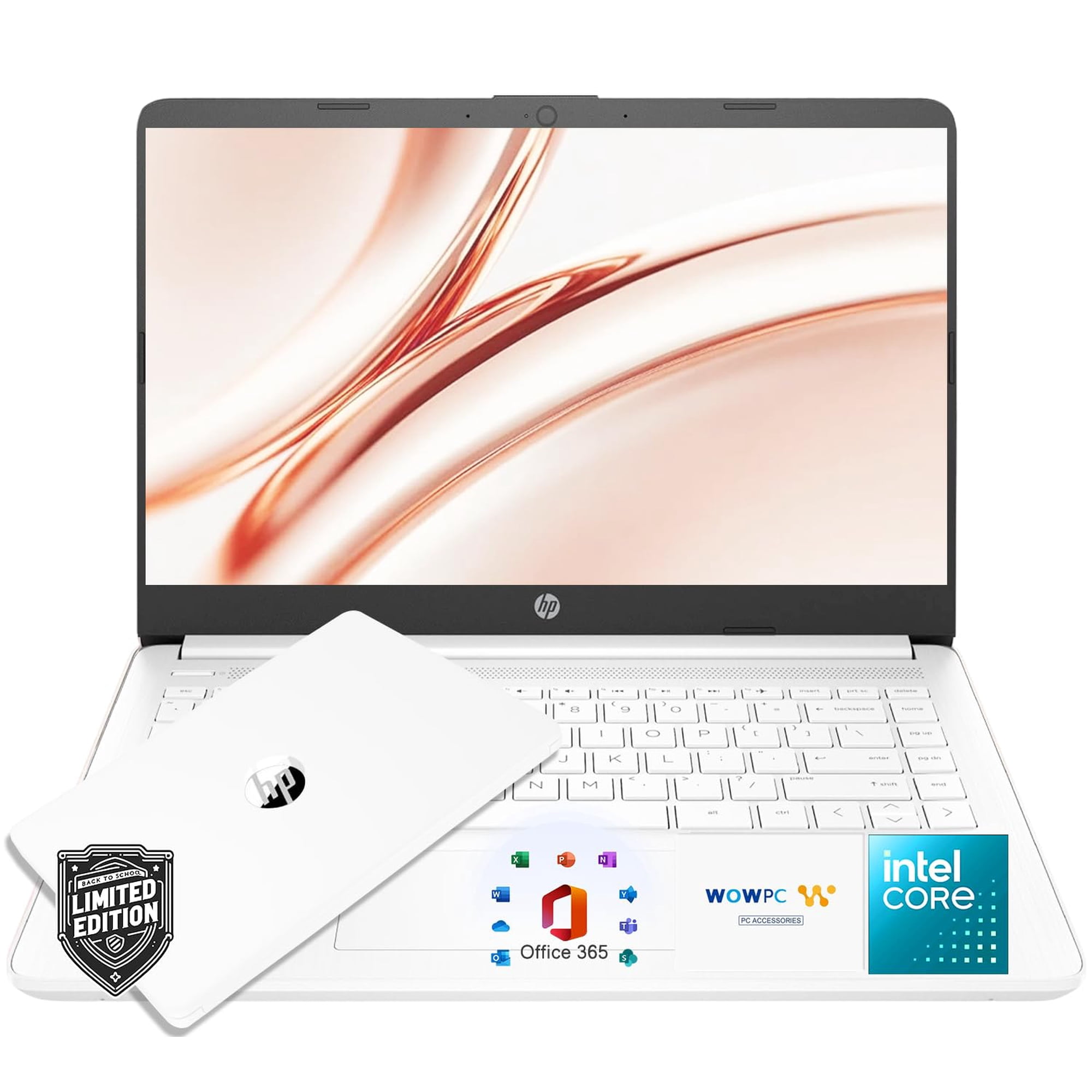 Laptop Hp 14" Blanca Copo De Nieve Intel 4gb Ram 64gb Ssd