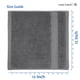 thumbnail image 5 of Toallita LANE LINEN gris, paquete de 12 unidades, 100% algodón, 33 x 33 cm, 5 of 9