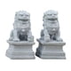 thumbnail image 4 of 2 estatuas de leones guardianes de estilo asiático, esculturas de jardín, adornos de decoración de bonsái de piedra en miniatura para balcón,, 4 of 5