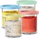 thumbnail image 1 of Pintas y tapas Ninja Creami Deluxe - Paquete de 4, 24 oz - Compatible con las series NC500/NC501 - Apto para lavavajillas, sin BPA, a prueba de fugas - Colores surtidos: rosa, azul, menta y amarillo, 1 of 7
