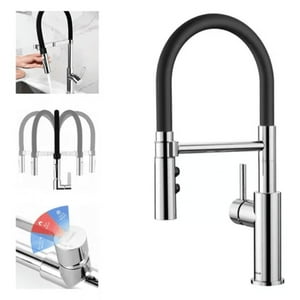 Genérico - Llave Grifo Lavaplatos De Lujo Cocina Moderna Acero Cromado