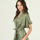 thumbnail image 2 of Bata de Mujer Mini Satin Verde, 2 of 4