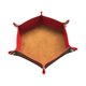 thumbnail image 2 of Bandeja Para Dados Cuero PU Estera Para Dados De Doble Cara Para Juegos De Mesa Monedas Caramelo Rojo Marrón, 2 of 5