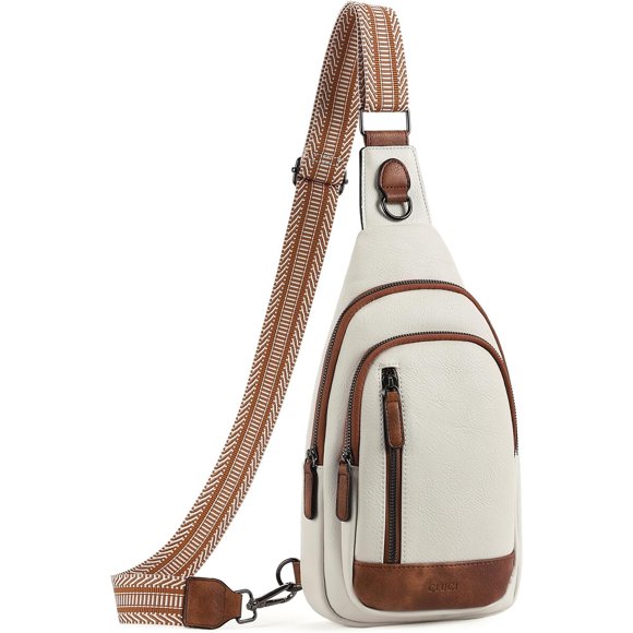 CLUCI Crossbody Bags for Women Men, Leather Sling Bag Crossbody