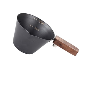 Bothyi - Taza De Acero Inoxidable Para Espresso, 120 Ml, Para Servir En Restaurantes, Panaderías, Color Negro