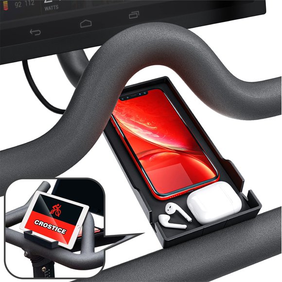 Soporte para teléfono Crostice compatible con Peloton Bike & Bike Plus