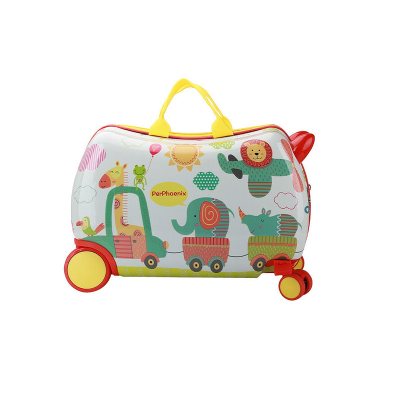 Babyluna - Maleta Andador Infantil Con Ruedas Y Arrastre Animales