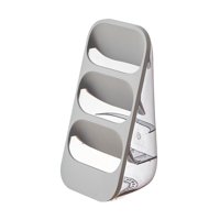 Magideal - Organizador De Cubertería Para Cubiertos, Tenedor Y Estante De Almacenamiento Para Partición De Cubiertos, Caja De Almacenamiento De Vajilla De Cocina Gris