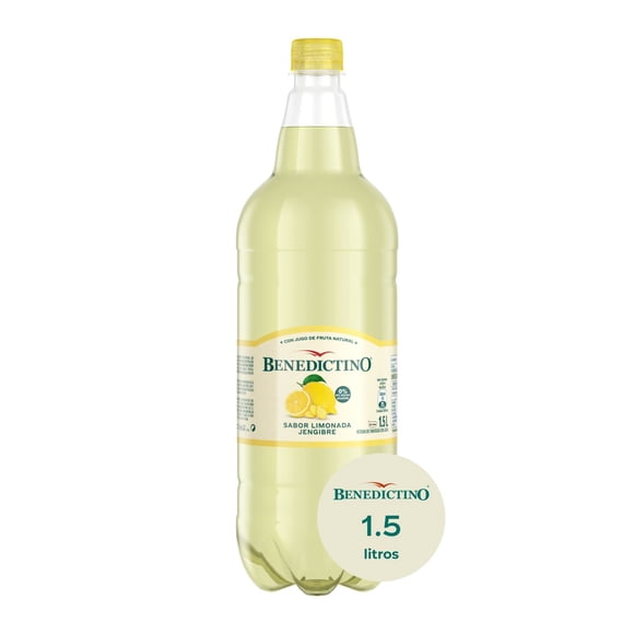 Agua Saborizada Limonada Jengibre Sin Gas Botella, 1,5 L