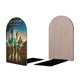 thumbnail image 2 of El Mago de la Ciudad Esmeralda Sujetalibros decorativos temáticos, tope para estantería con base antideslizante, uso dual para hogar y oficina - 2 piezas, 2 of 6