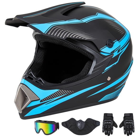 Casco CARTMAN Adulto Talla S Aprobado por DOT Azul Mate