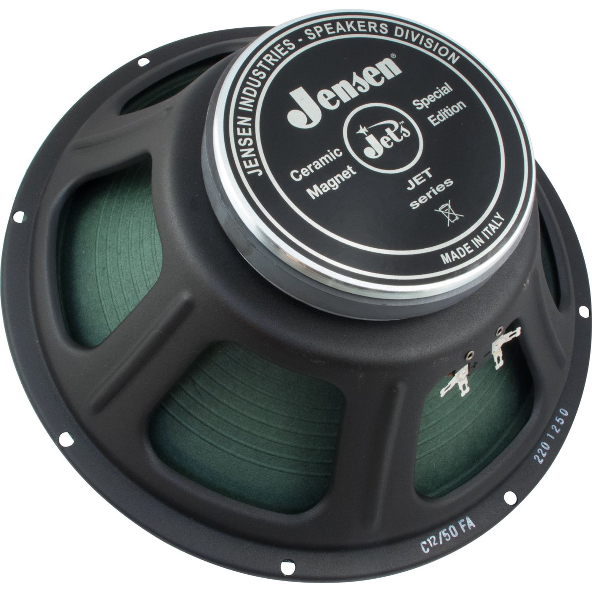 Altavoz Jensen, 12 Pulgadas, 50 W, 16 Ohmios, Imán Cerámico Negro