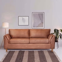 Latam Home - Sofa Milan 3C Con Resortes Pocket Cuero Kentucky Tabaco