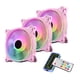 thumbnail image 4 of Ventilador 6Pin Silencioso 33CFM Alto Para Computadora De Escritorio PC Chasis Rosa, 4 of 5