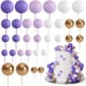 thumbnail image 1 of Decoración para tartas AQUGOO, 32 bolas, color morado, blanco y dorado, 1 of 7