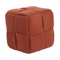 Magideal - Reposapiés Pequeño, Reposapiés, Asiento Moderno Para Niños, Taburete Otomano, Asiento, Taburete Para Pies Para Guardería, Mesita De Noche, Hogar, Sofá Naranja