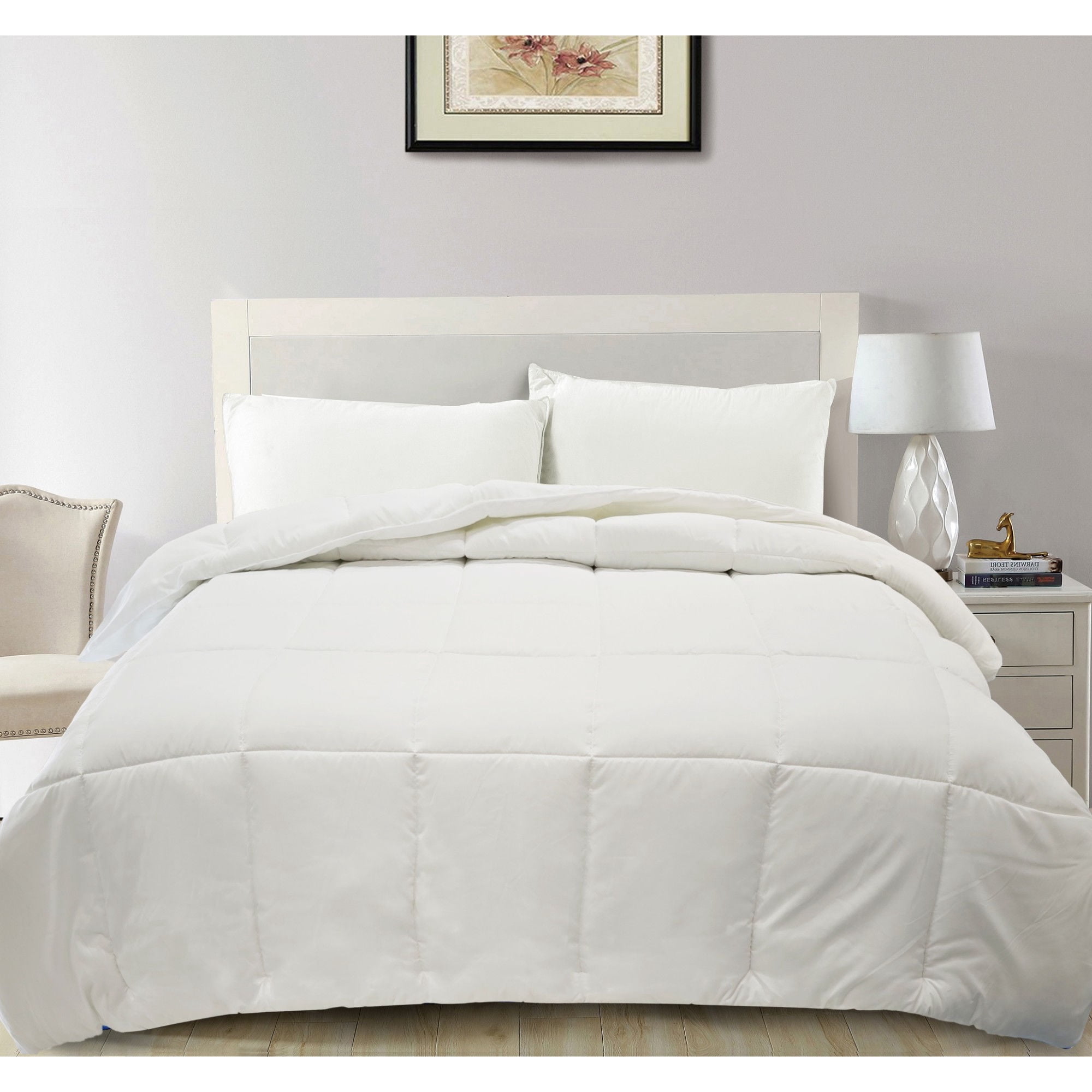 Mainstays - Plumón 1.5 Plaza Blanco 100% Poliéster