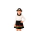 thumbnail image 1 of Traje Tipico Nortino Niña Falda, Punta y Sombrero Negro, 1 of 3