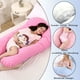 thumbnail image 3 of Almohada para embarazadas, almohada en forma de U desmontable y lavable, cojín grande, almohada de cintura, 3 of 5