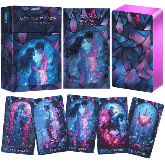 Tarot Cards Love BWTY Original Unique Pink con guía
