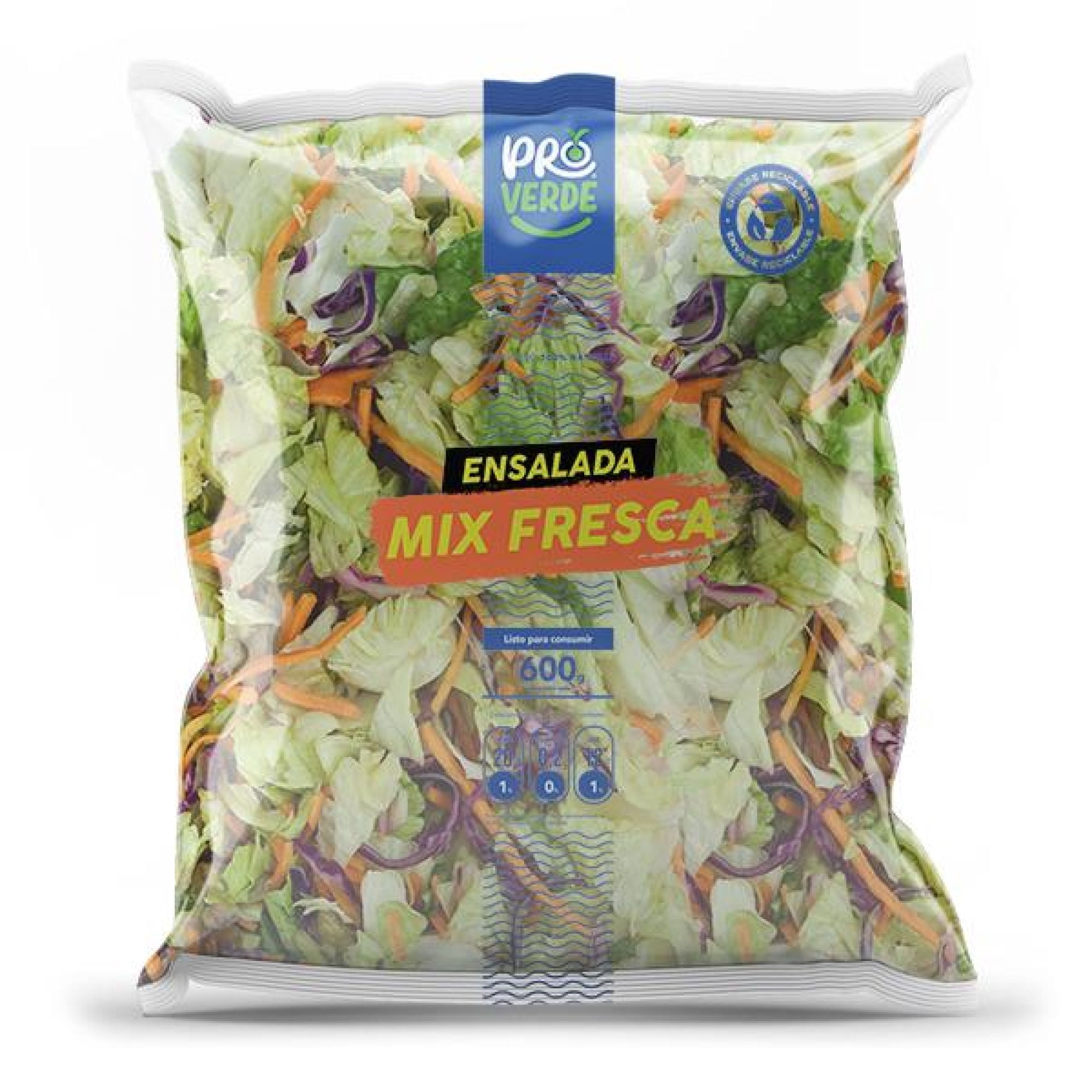 Ensalada Mixta Bolsa 600 gr