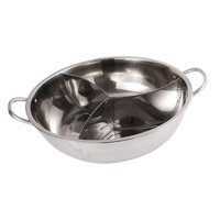 Bothyi - Olla Caliente De Acero Inoxidable, Olla De Cocina De Inducción De 3 Lados, Olla Para Sopa De 32Cm