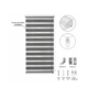 thumbnail image 2 of CORTINA ENROLLABLE ZEBRA PREMIUM GRIS - 75x200 CM, 2 of 3