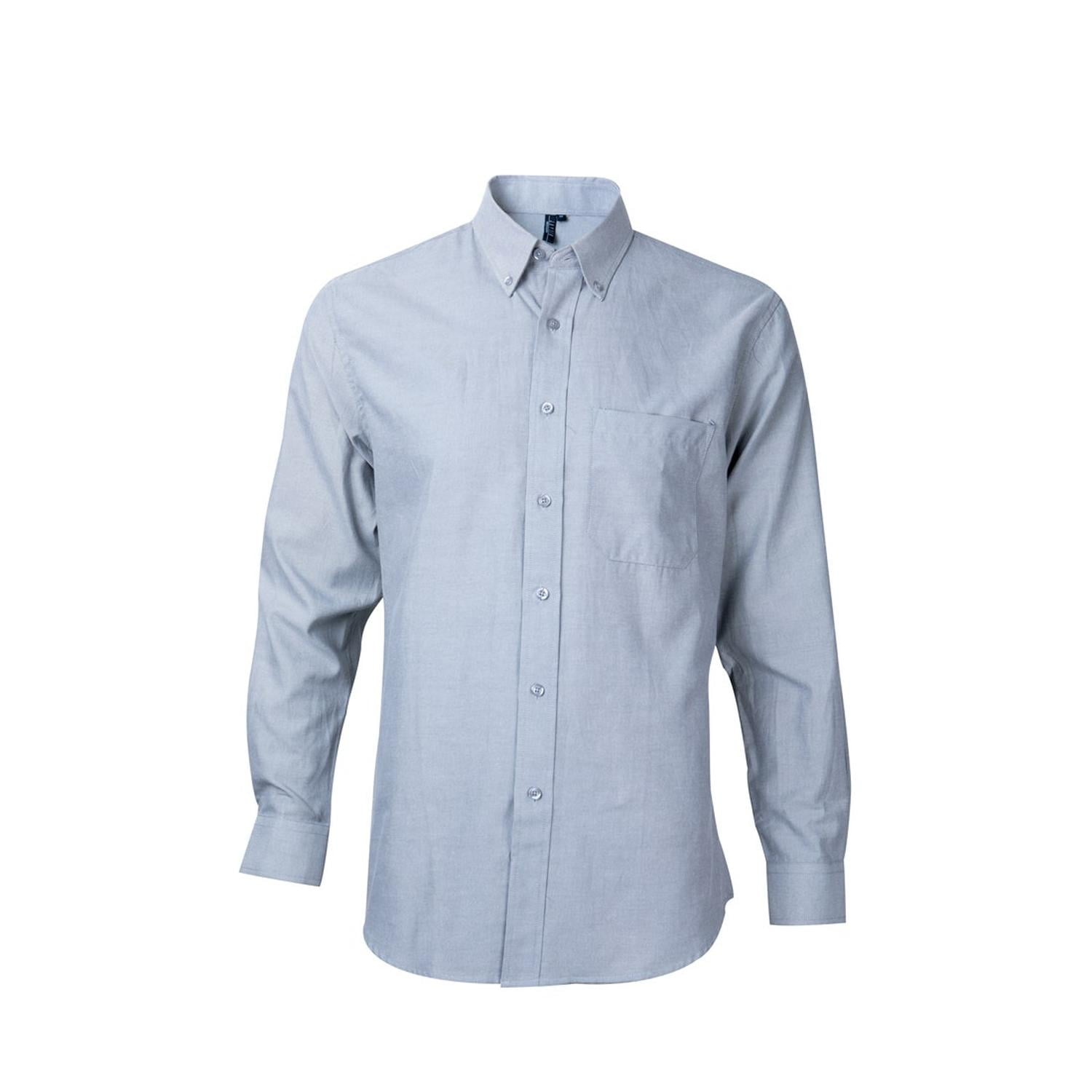 Jayson - Camisa Oxford B/pegado M/l Gris Oscuro 3xl
