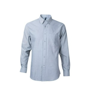 Jayson - Camisa Oxford B/Pegado M/L Gris Oscuro 3Xl