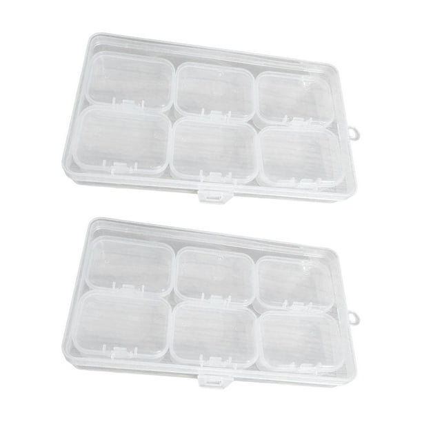 Cajas De Almacenamiento Organizadoras De Cuentas De Joyería, Rectangulares, Para Dulces De Uñas, Manualidades, 5,5 Cm X 4cm X 2cm