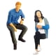 thumbnail image 4 of Figuras Pintadas A Escala 1/64, Juguetes De Resina Para Personas Pequeñas, Modelo De Personaje, Resina Azul, 4 of 5