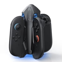 Base De Carga 4-En-1 Aaronmei Para Joy-Cons Nintendo Switch 2 Rgb Usb-C Negro