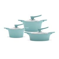 Bateria Cocina Bohlier 6 Piezas Aluminio Fundido Jade