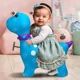 thumbnail image 3 of Montable dinosaurio inflable juguete azul brinca saltarin, 3 of 3