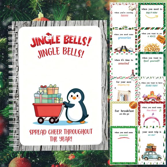 Libro de Tarjetas de Regalo Semyifu 5x7" DIY Navidad S25