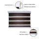 thumbnail image 2 of Cortina Roller Duo Café 165 x 160 Cm, 2 of 4