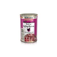 Lata Bewi Dog Perros Adultos Corazones Ave 400 Grs. X 6 Un.