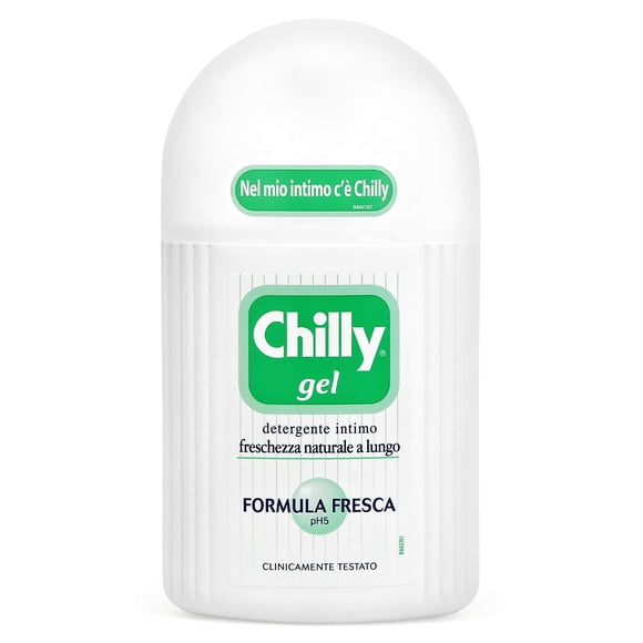 Limpiador íntimo Chilly Formula Fresca Gel, 200 ml, importado de Italia