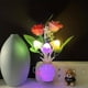 thumbnail image 1 of 1pc Energy-Saving Plug-In LED Night Light with Auto Dusk to Dawn Sensor - Dream Nightlight for Kids, Adults, Bedroom, Bathroom, Living Room, Kitchen, and Hallway - Rose Flower Mushroom Design, 1 of 5